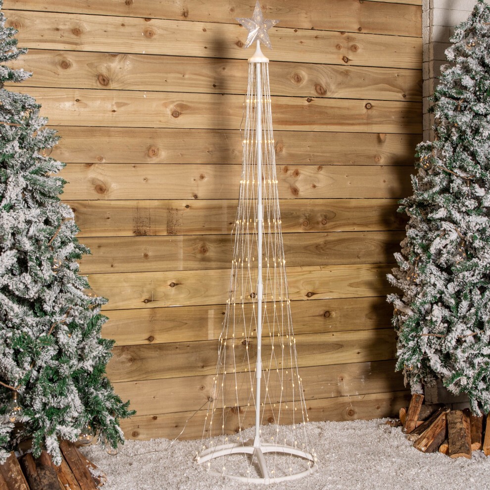 Samuel Alexander Warm White LED Light Up Christmas Cone Tree 8.2ft - image 4