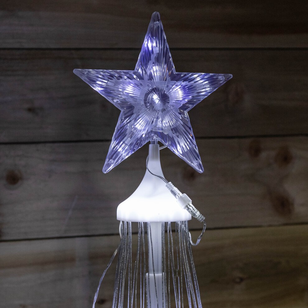 Samuel Alexander White LED Light Up Christmas Cone Tree 5.9ft - image 2