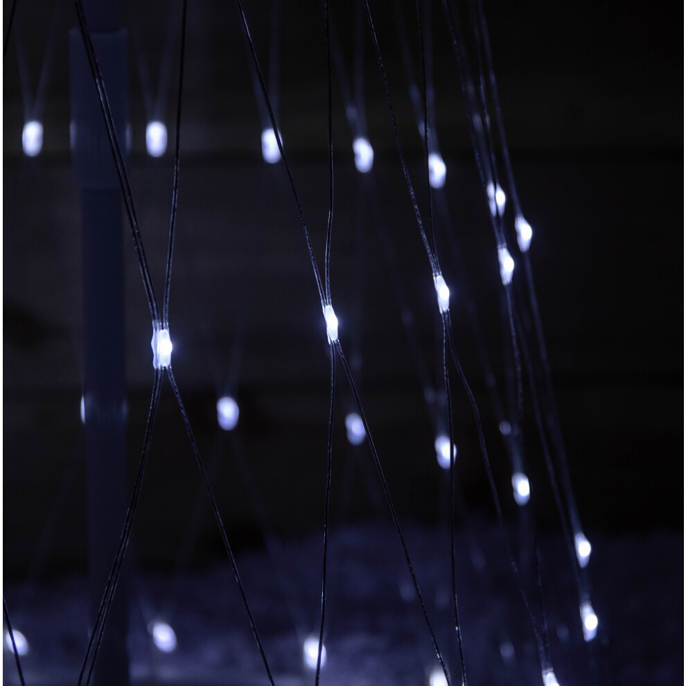 Samuel Alexander White LED Light Up Christmas Cone Tree 5.9ft - image 3