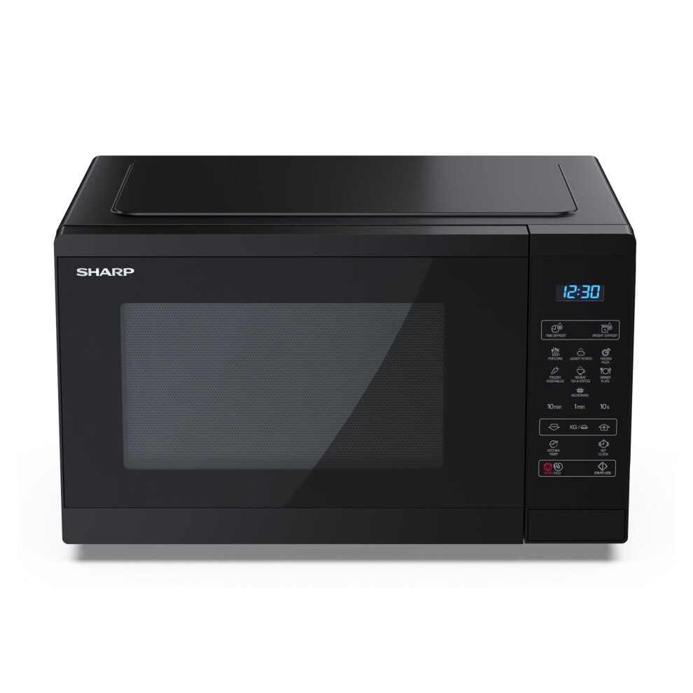 Sharp SP2521 Black 25L Solo Electronic Control Microwave - image 2
