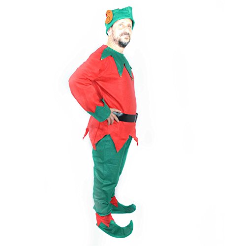 Shatchi Adult Unisex Christmas Elf Xmas One Size Costume Accessory - image 3