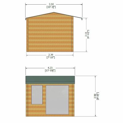 Shire Marlborough 3.6m x 2.4m Log Cabin Summerhouse (28mm) - image 4