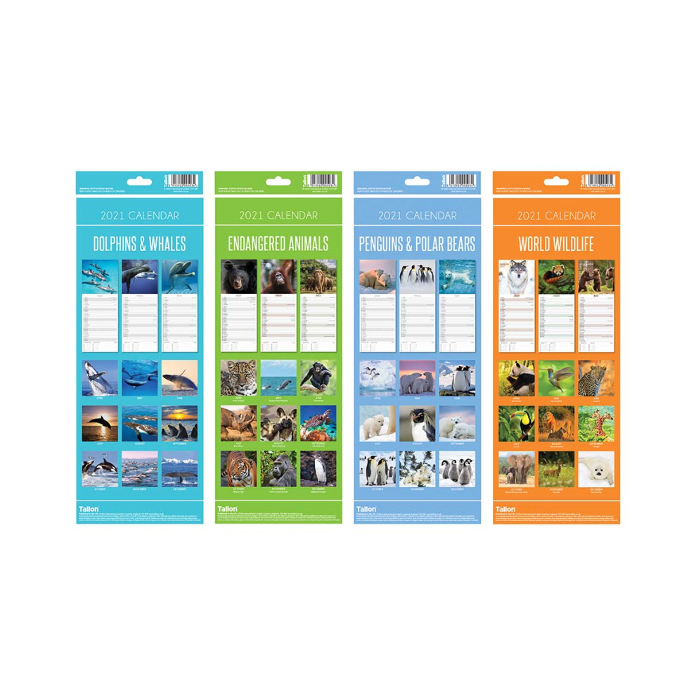 Single Tallon Wildlife Slim Calendar 2026 in Assorted styles - image 3