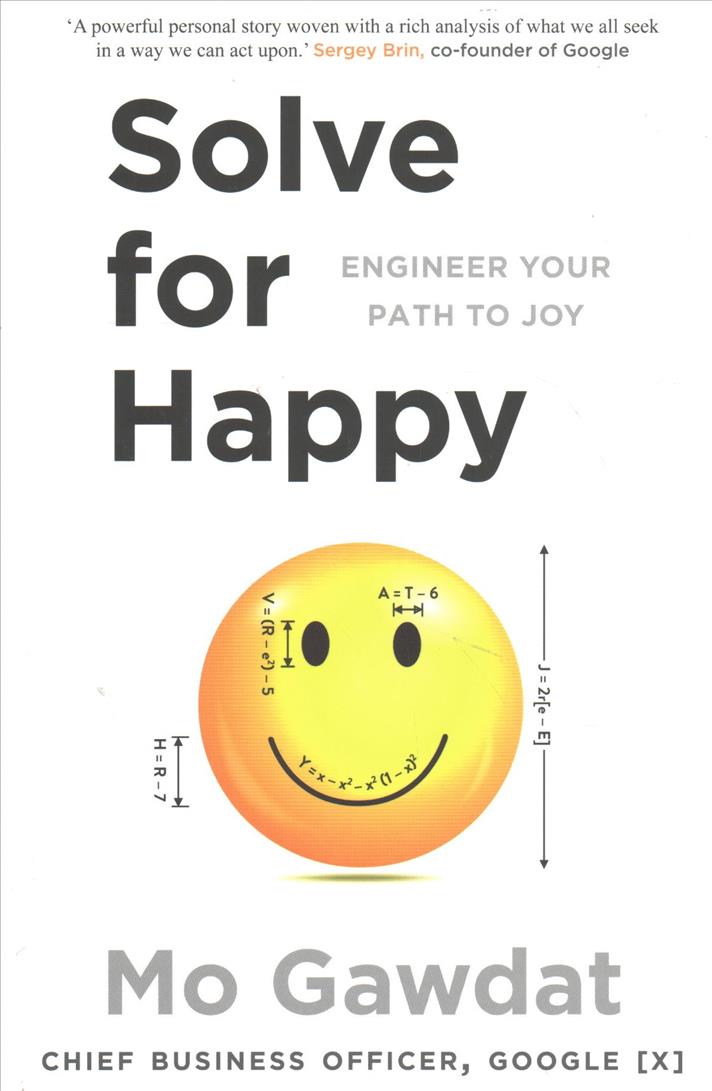 The book cover features a bright yellow smiley face with mathematical symbols, bold black text, and a white background, highlighting the title and author's name.