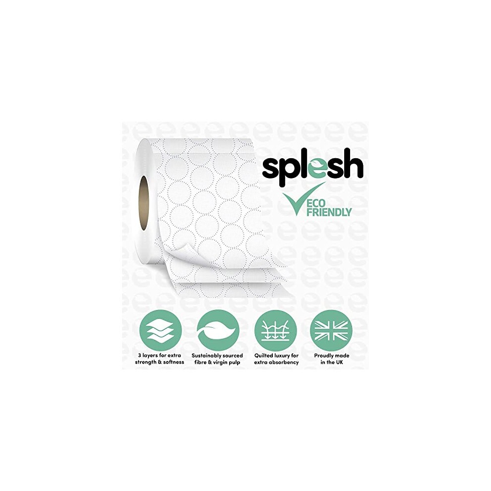 Splesh Quilted Lavender Fragrance Toilet Tissue 24 Rolls 3 Ply - image 2