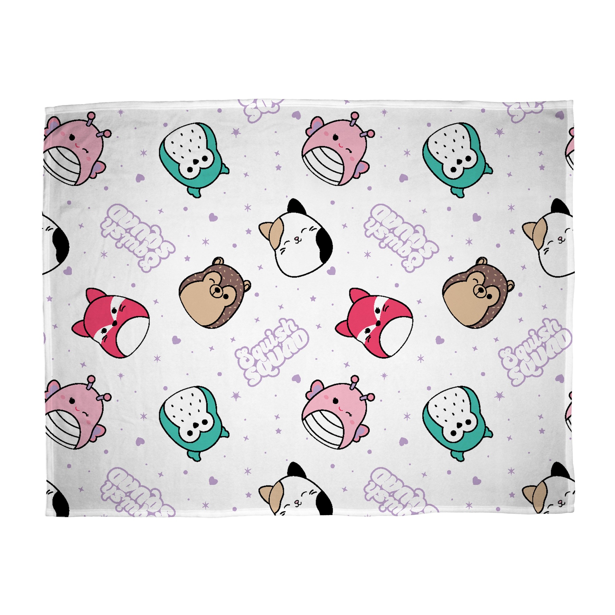 Squishmallows Brights White Fleece Kids Throw 150 x 100cm - image 2