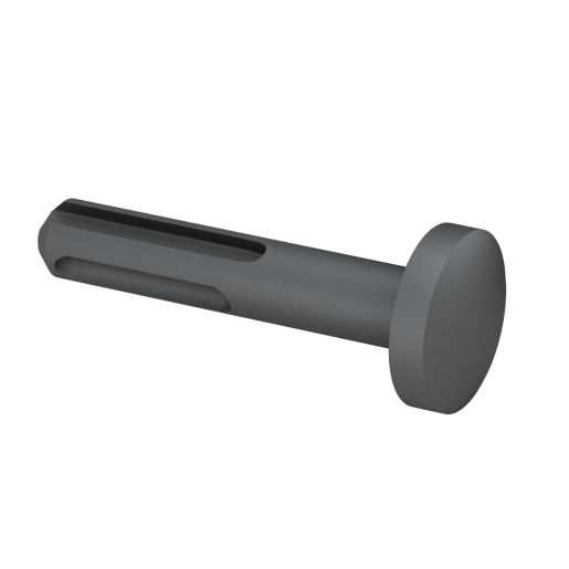 Gray Staifix Insofast ISF-18A SDS tool featuring a cylindrical body with a flat, round head and a slot for easy insertion, designed for secure fastening in construction applications.