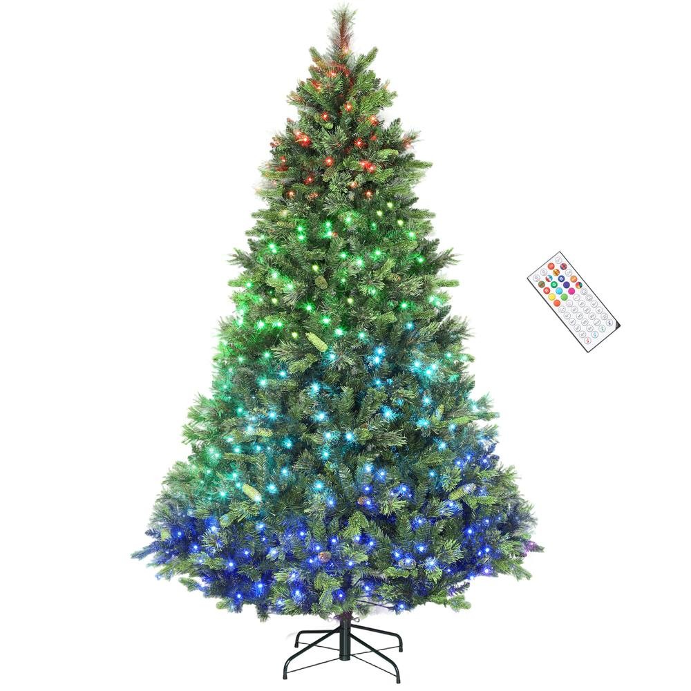 StarBright Carolina Pine Multicolour LED Artificial Christmas Tree with Remote 5.9ft - image 2