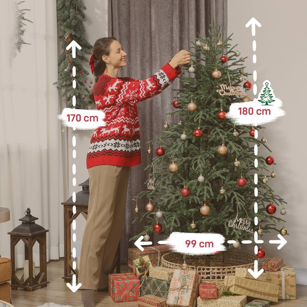 StarBright Full Spruce Artificial Christmas Tree 6ft - image 3