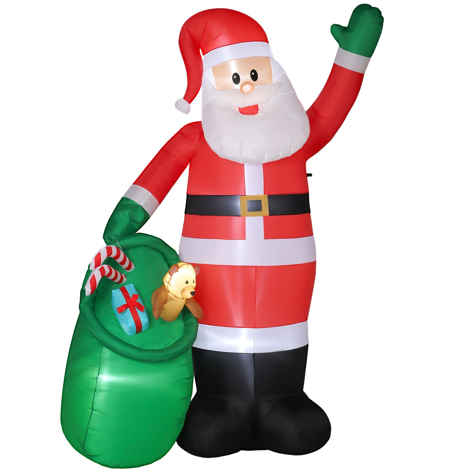 StarBright Giant Christmas Blow Up Inflatable Santa Claus Decoration with Built-in LEDs 9ft - image 3