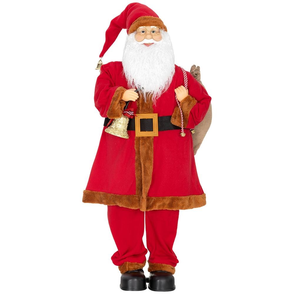 StarBright Life Size Musical Animated Santa Claus with Sack and Sound Activated 3.9ft - image 2