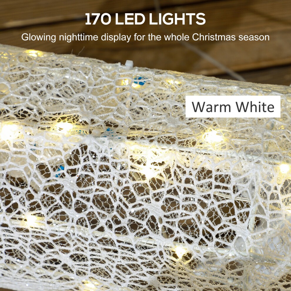 StarBright Light Up Reindeer and Sleigh Christmas Decoration - image 3