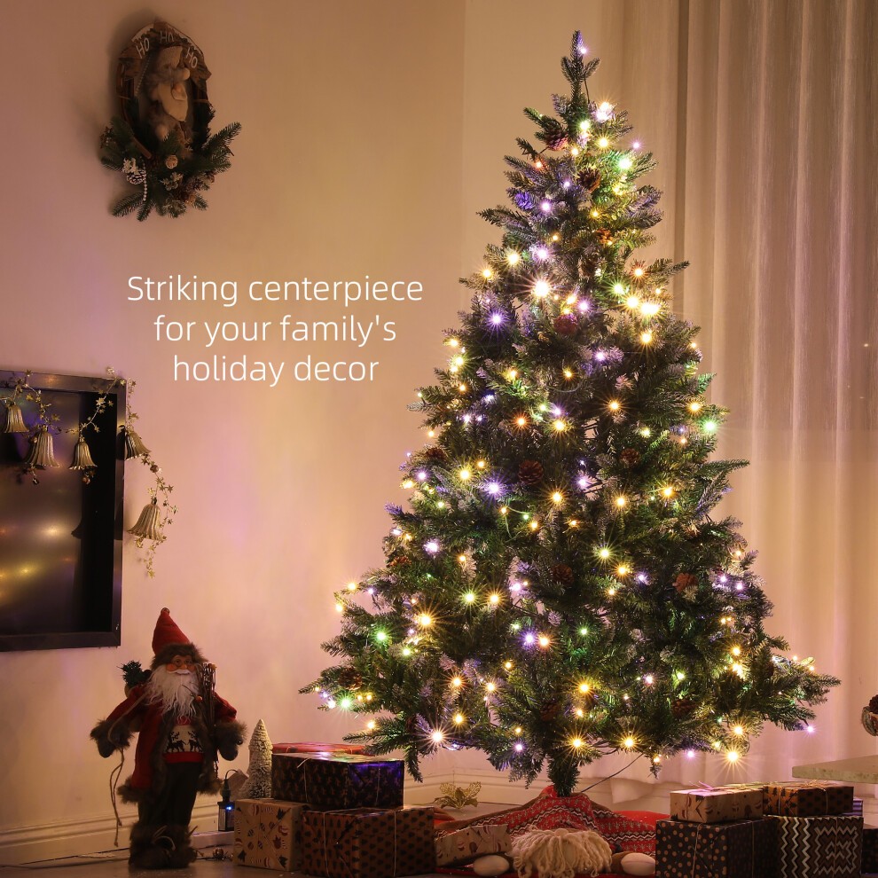 StarBright Pre-Lit Artificial Christmas Tree with Remote 7ft - image 3