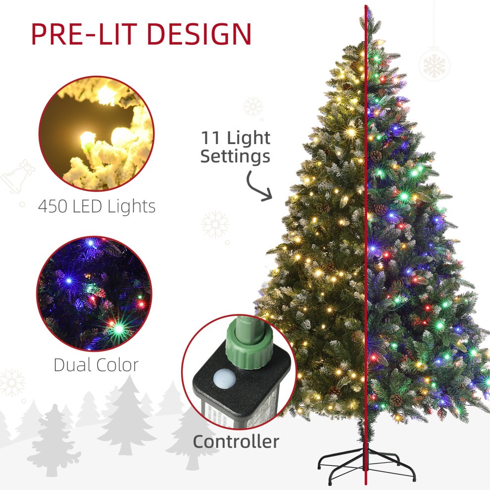 StarBright Pre-Lit Artificial Christmas Tree with Remote 7ft - image 4