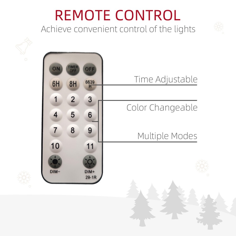 StarBright Pre-Lit Artificial Christmas Tree with Remote 7ft - image 5