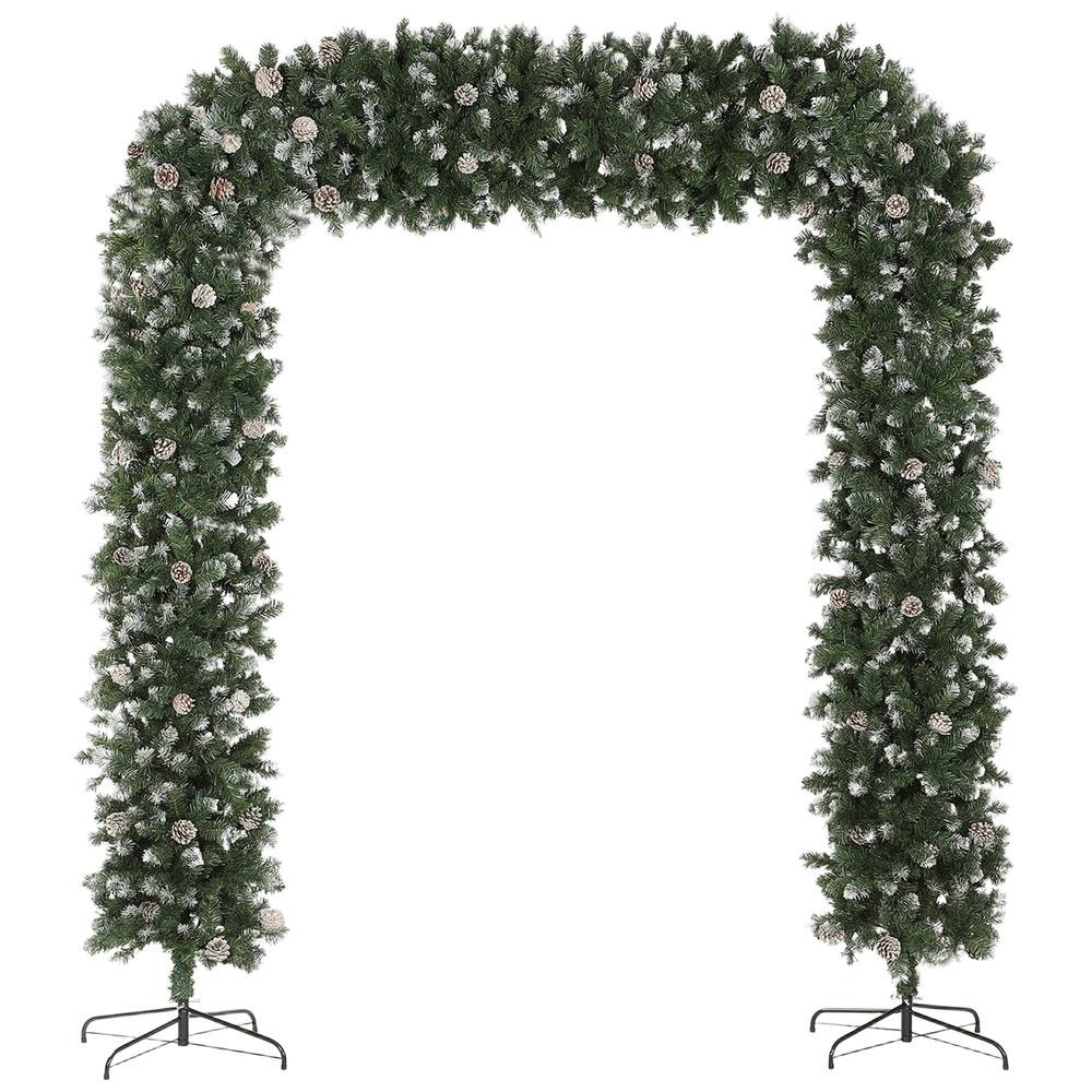 StarBright Single Door Frosted Snow Green Christmas Tree Arch 8.2ft - image 2