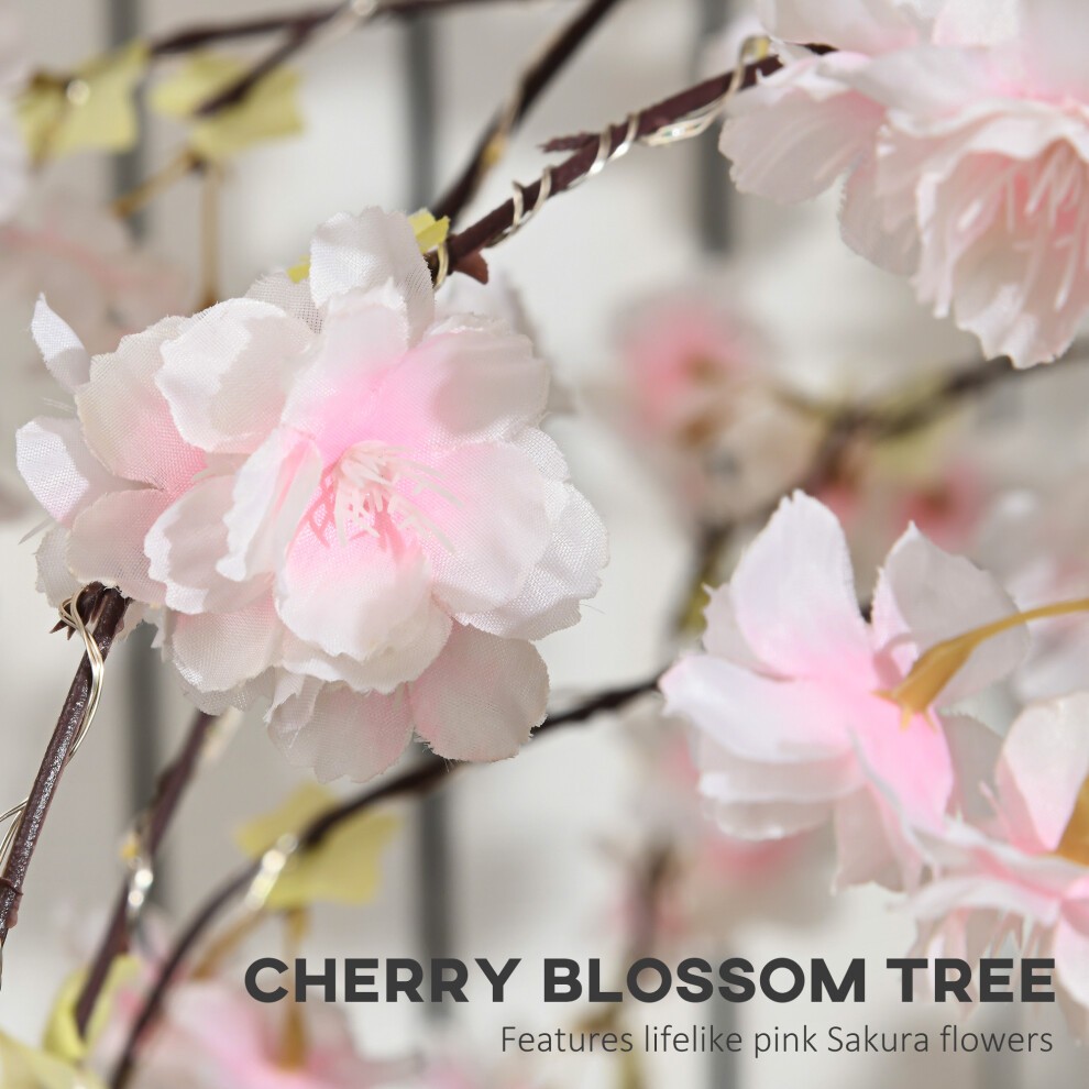 StarBright Warm White LED Light Up Artificial Cherry Blossom Tree 6ft - image 4