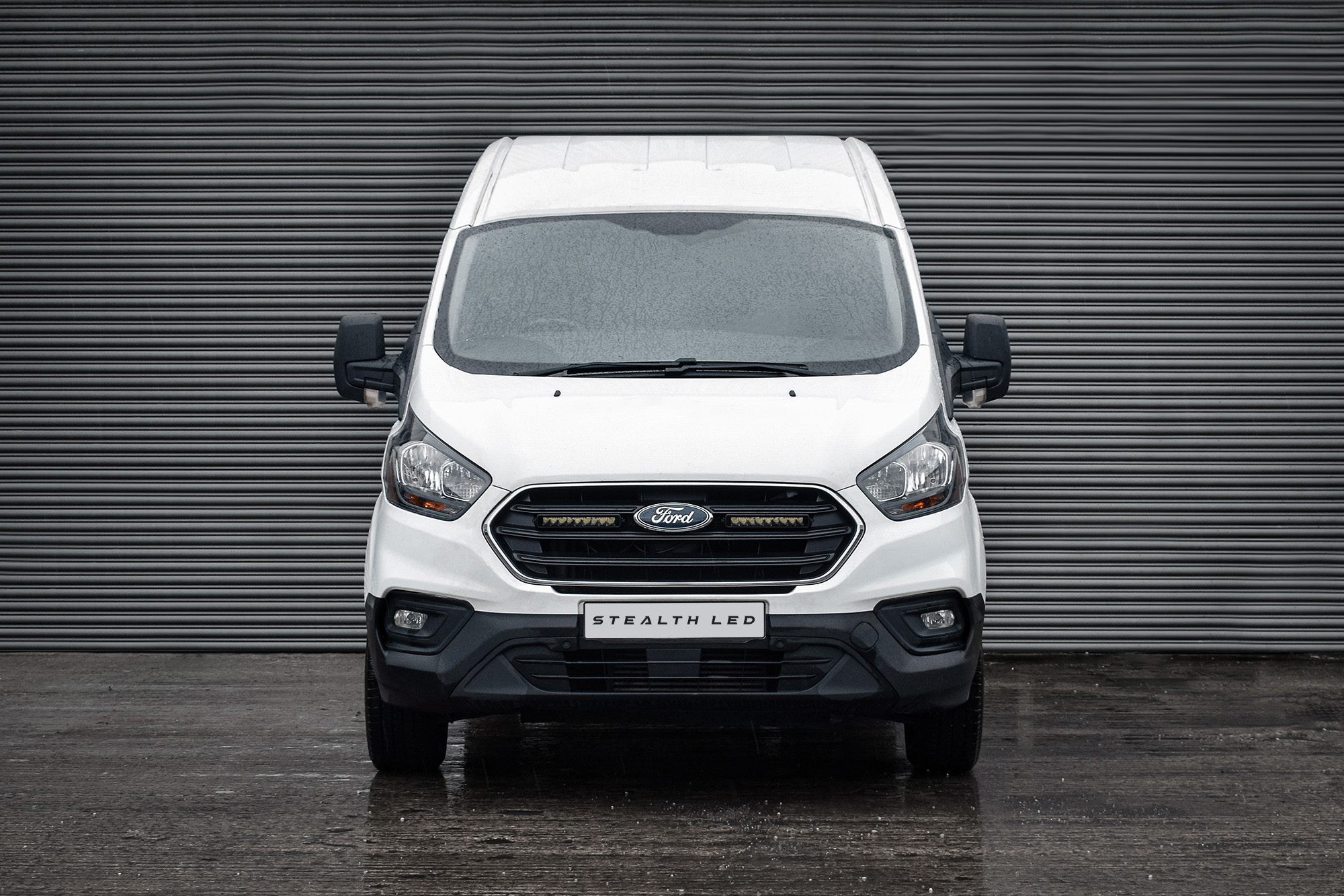 Stealth LED Ford Transit Custom 2019-2023 Twin 10" Flashing Luminous LED Integration Grille Kit - 7,560 Lumens - image 2