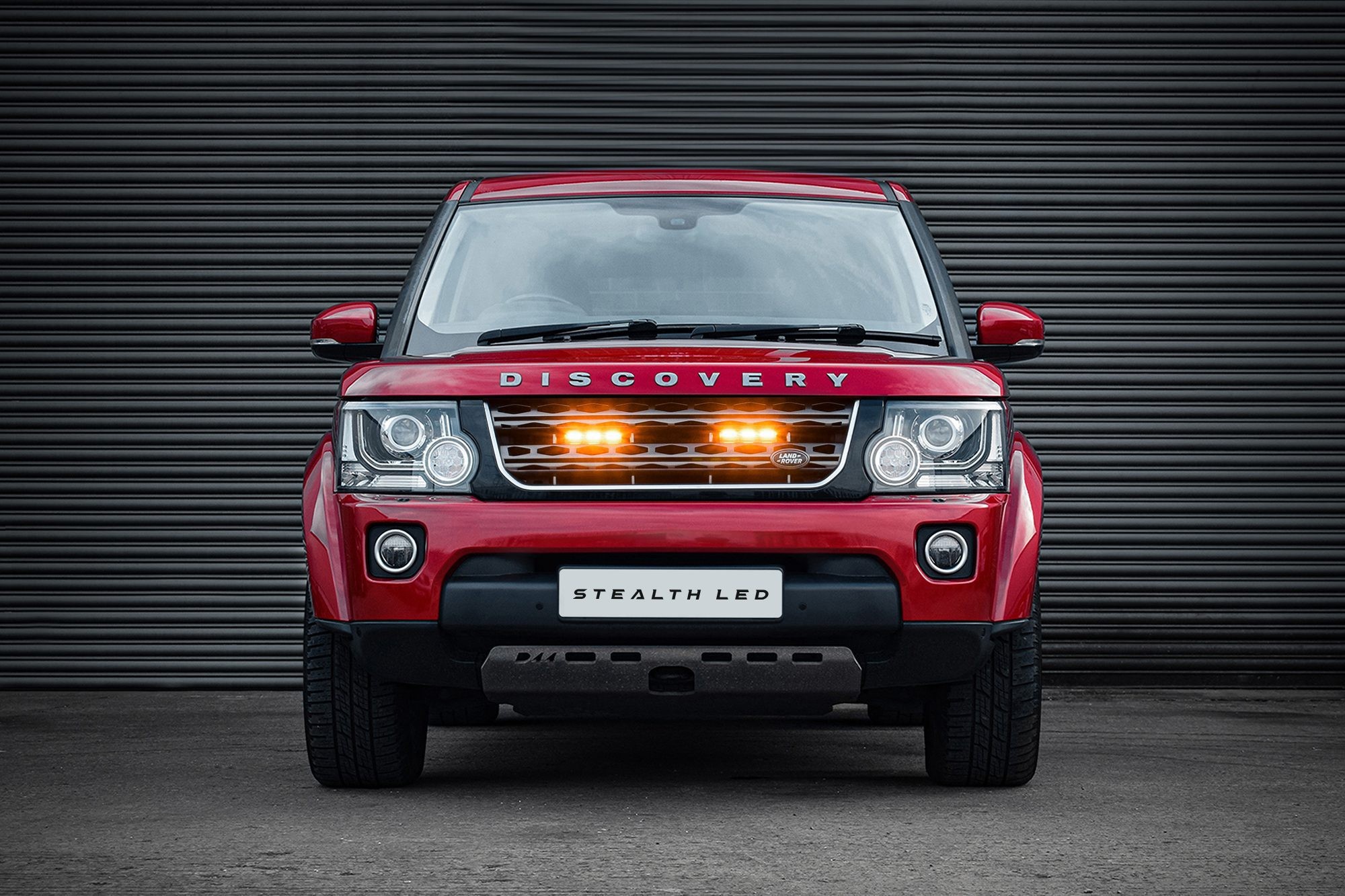 Stealth LED Land Rover Discovery 4.5 2013-2016 Twin 6" Flashing Luminous LED Integration Grille Kit - 5,760 Lumens - image 2