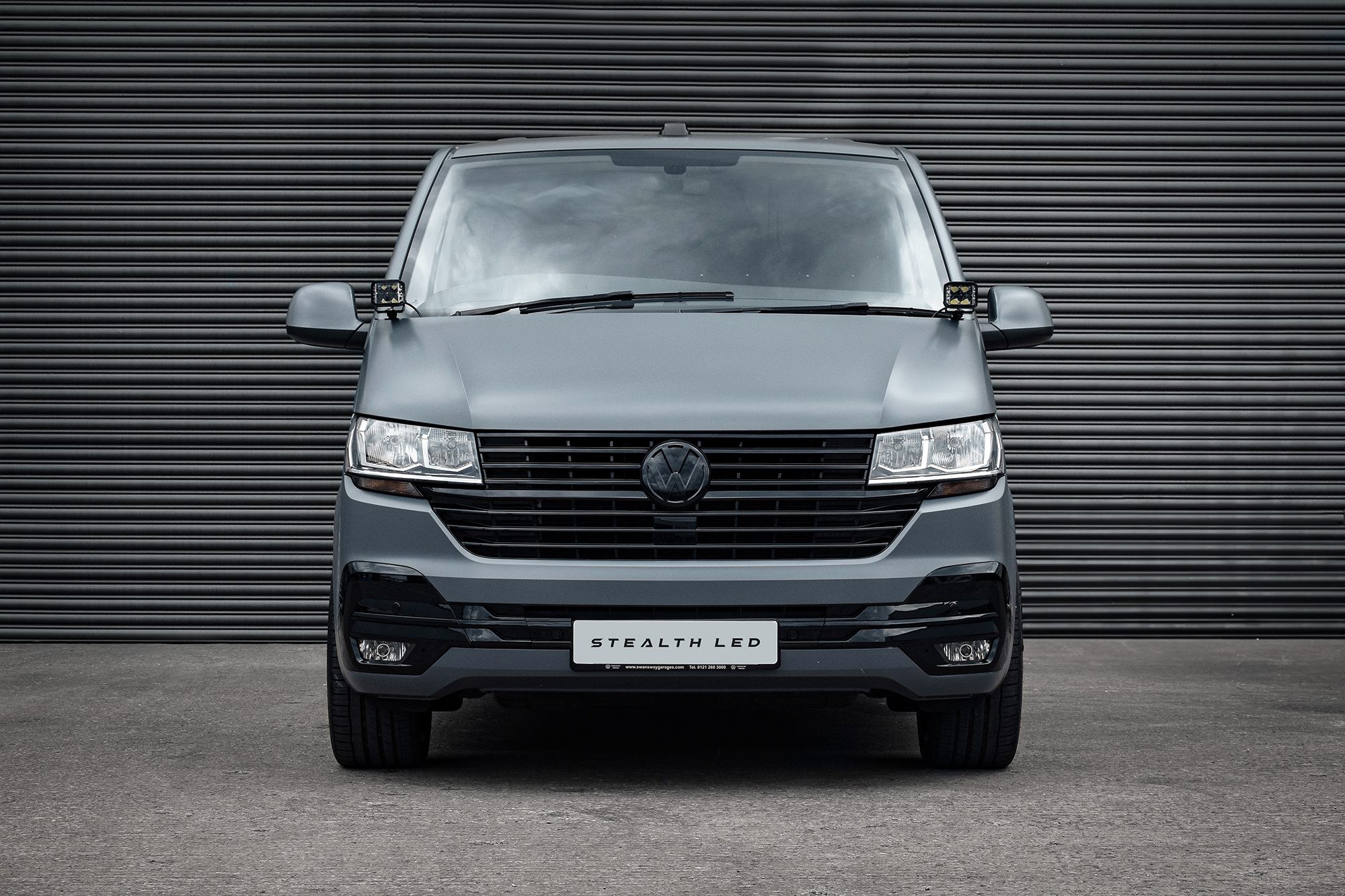 Stealth LED VW Transporter T5 T6 T6.1 2003-2024 Twin 4" Dark Force LED Bonnet Kit - 16,800 Lumens - image 2