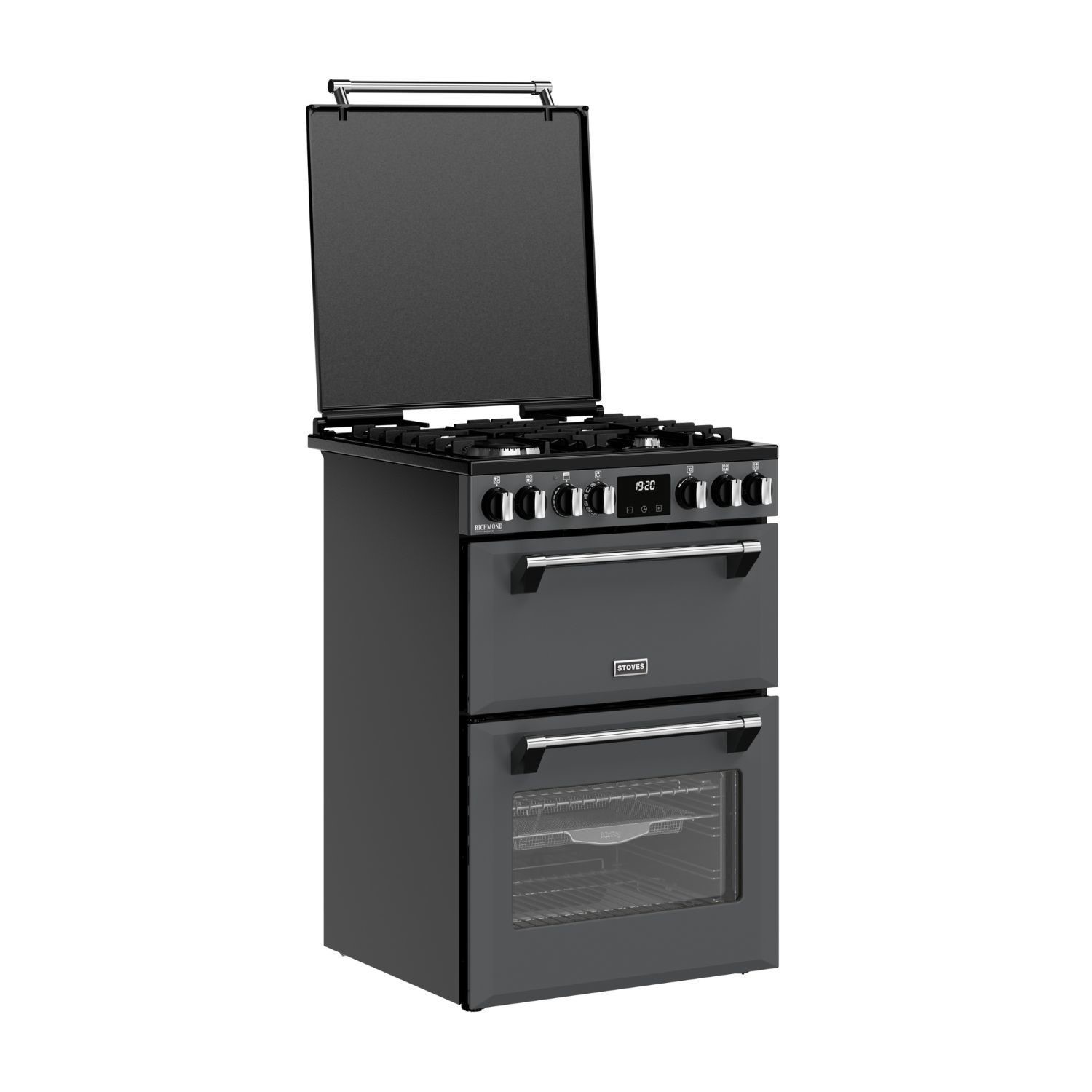 Stoves Richmond Deluxe 444411843 Anthracite 60cm Dual Fuel Freestanding Cooker - image 4