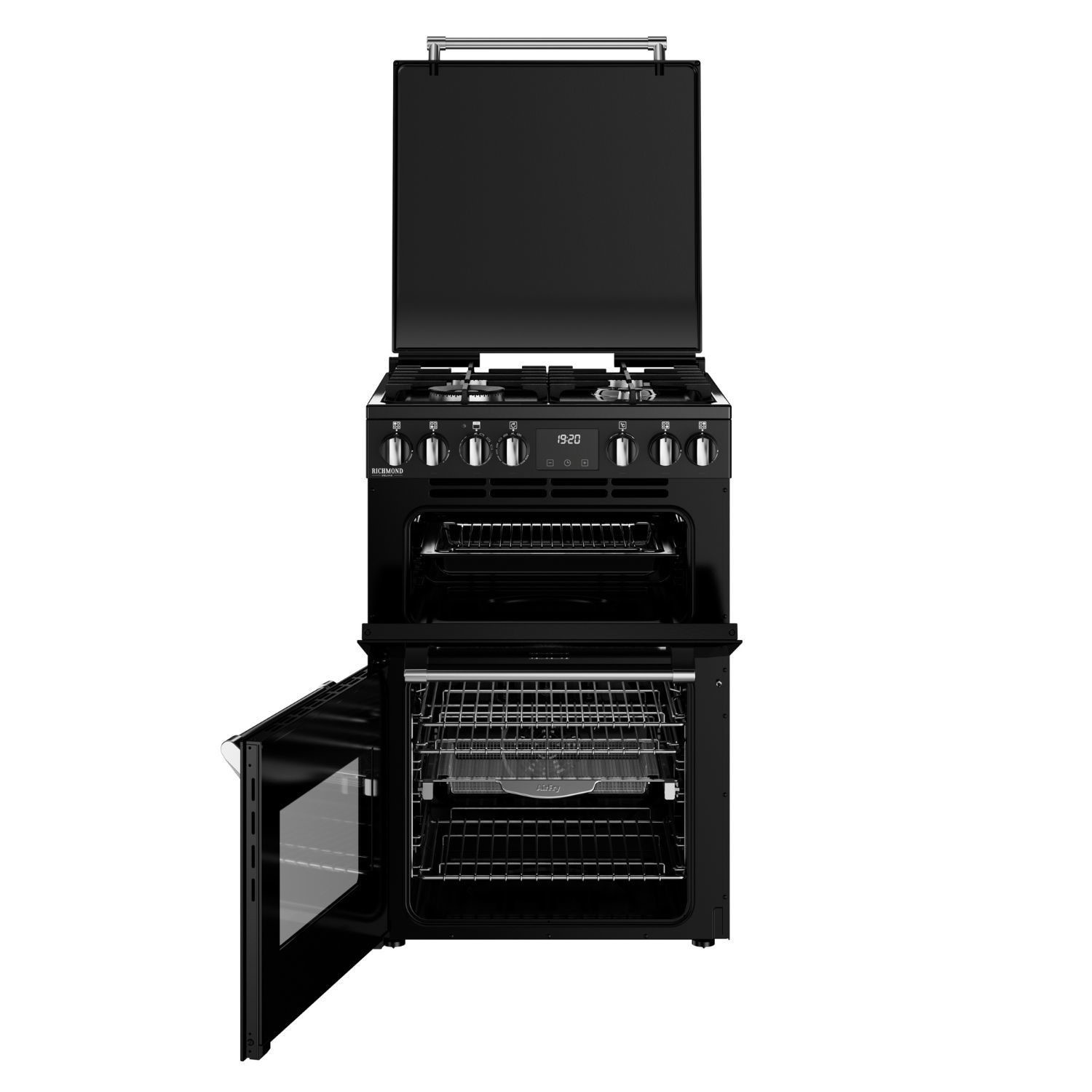 Stoves Richmond Deluxe 444411844 Black 60cm Dual Fuel Freestanding Cooker - image 3