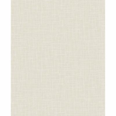 Light beige wallpaper featuring a subtle hessian texture, adding a natural and warm look to interiors. Ideal for creating a cozy atmosphere.