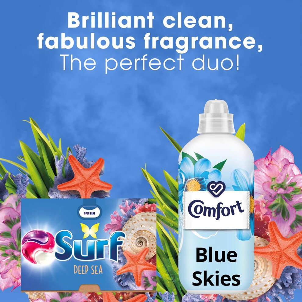 Surf 3 in 1 Deep Sea Washing Capsules 51 Washes 2 Pack - image 4