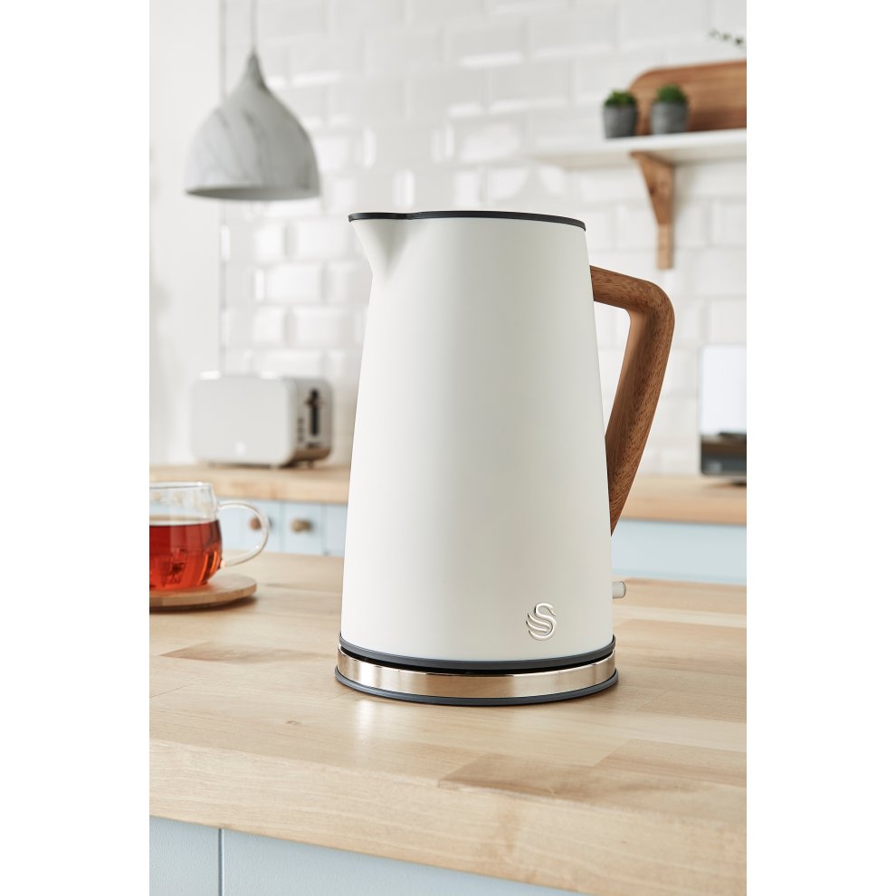 Swan Nordic Cotton White 1.7 Litre Cordless Kettle - image 2
