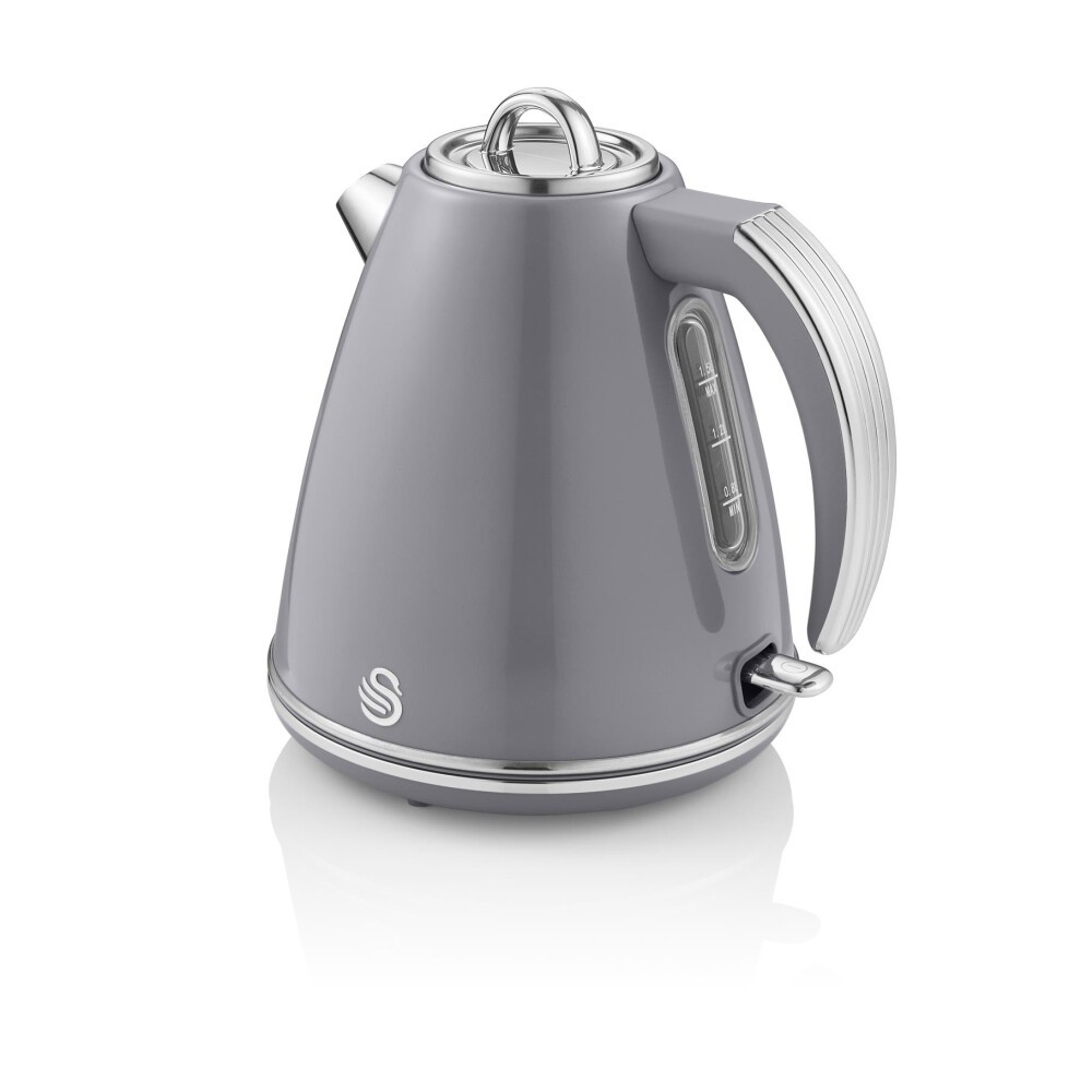 Swan Retro EEJB262 Grey 8L Air Fryer with 4 Slice Toaster and Kettle Set - image 5
