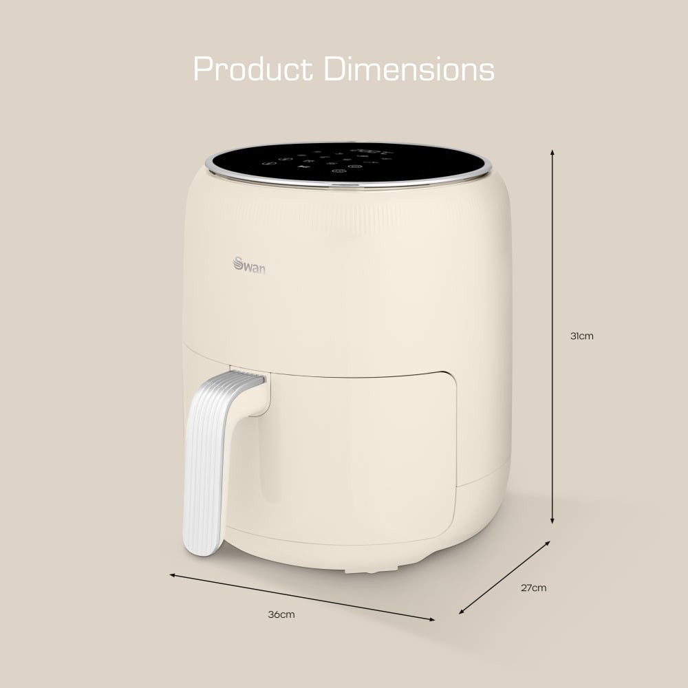 Swan Retro SD10513C 4.5L Cream Digital Air Fryer - image 2