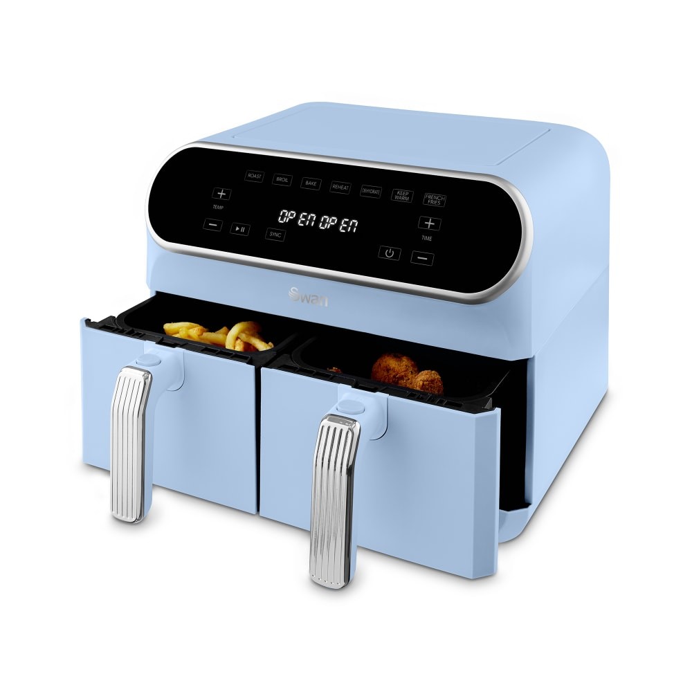 Swan Retro SD10519C 8L Cream Dual Basket Air Fryer - image 3