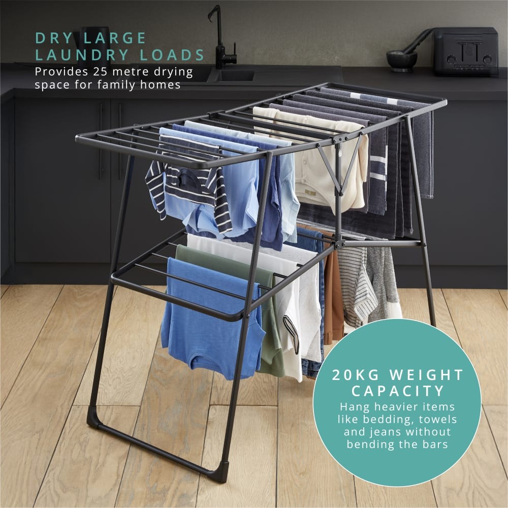 Swan Stealth Easy-Close Collapsible Clothes Airer - image 5