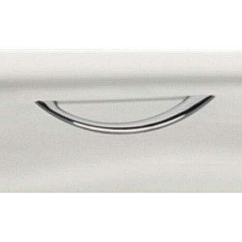 Chrome-finished swing pair internal fixing grips with a sleek, curved design, suitable for modern bathroom fixtures.