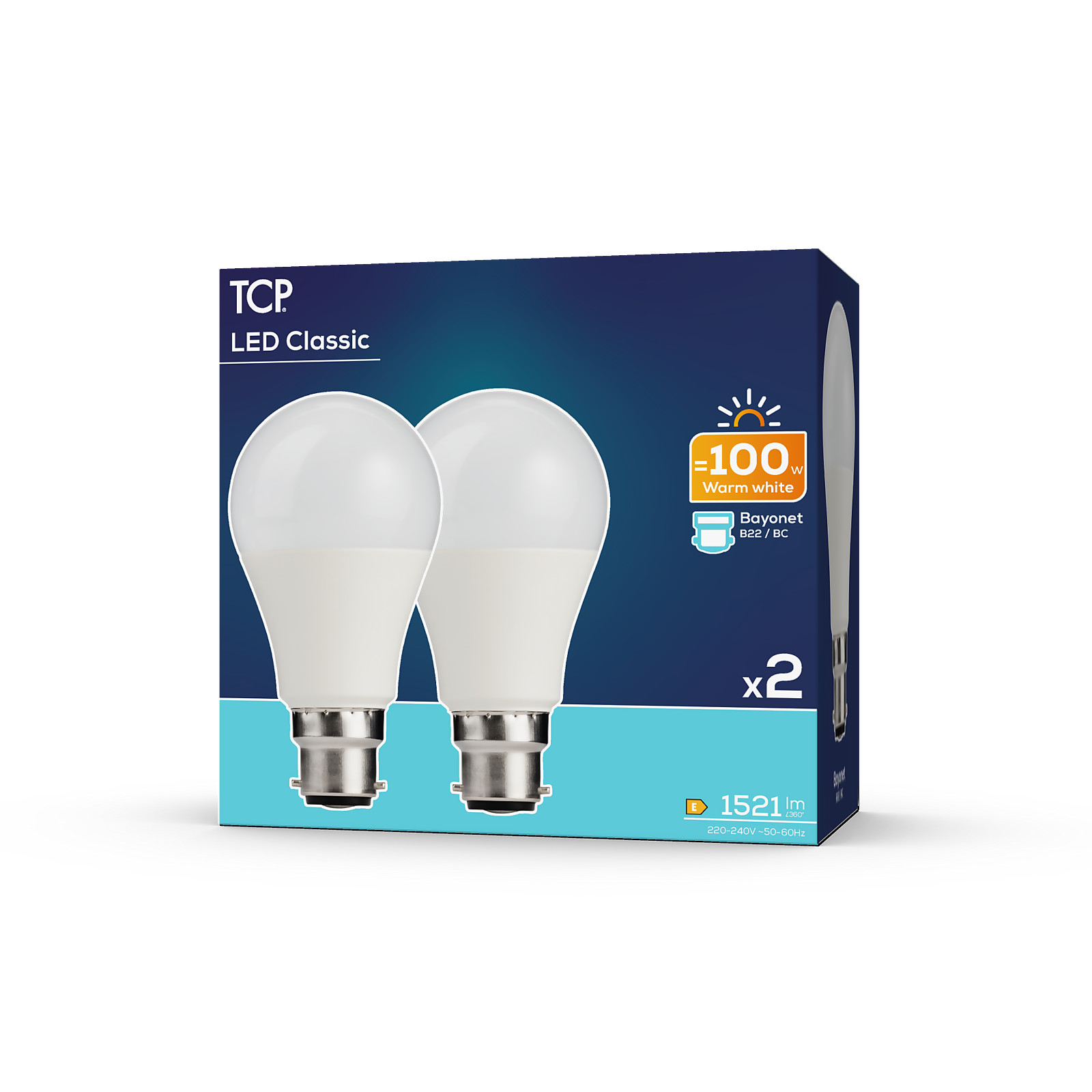 TCP LED Classic 1521L B22 Bulbs - Warm White - image 2