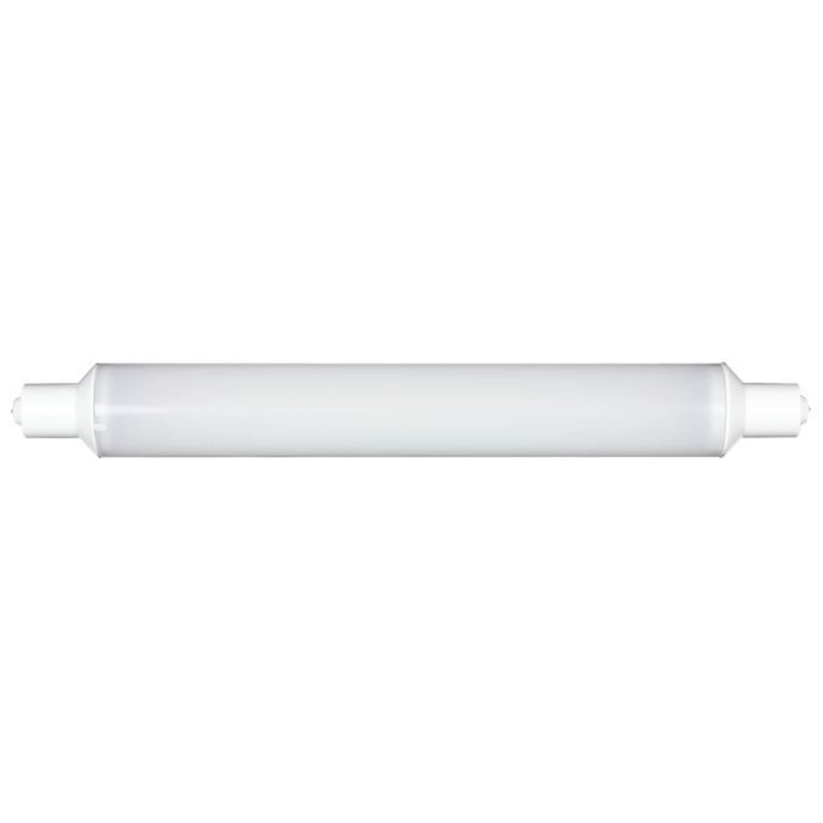 Frosted LED strip light bulb measuring 284mm, 5W power, featuring a sleek white plastic exterior with end connectors for easy installation.