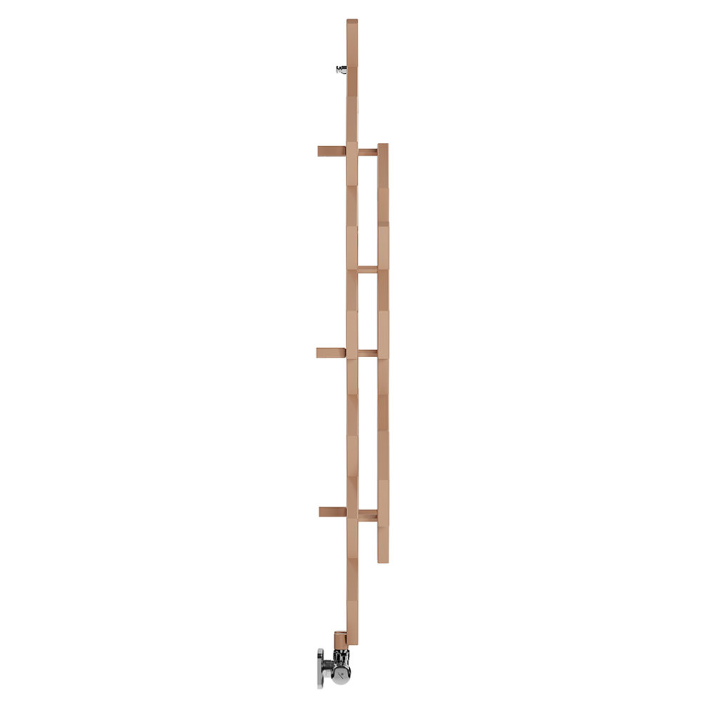 Terma Hex 1180 BTU Bright Copper Radiator 1220 x 486mm - image 3