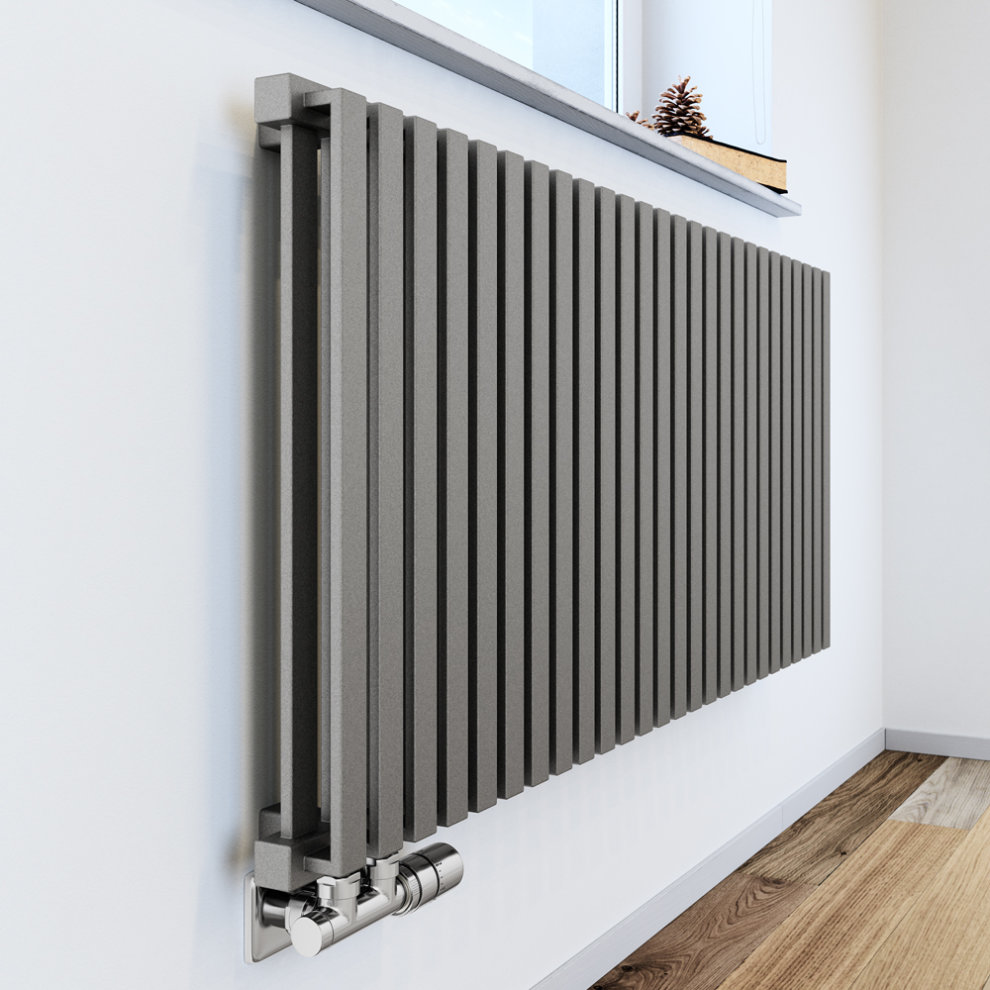 Terma Nemo 2135 BTU Metallic Stone Radiator 530 x 645mm - image 4