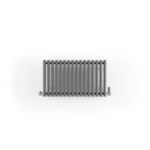 Modern grey Terma Rolo-room radiator measuring 500x865 mm, featuring sleek vertical bars and minimalist design, suitable for contemporary interiors.