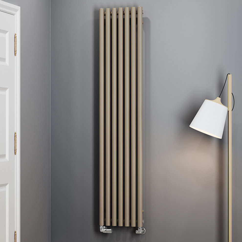 Terma Rolo Room 2735 BTU Quartz Mocha Radiator 1800 x 370mm - image 4