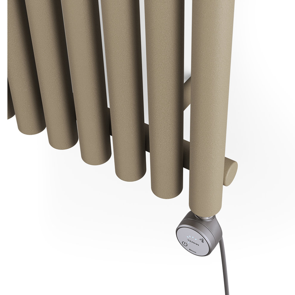 Terma Rolo Room Quartz Mocha Electric Radiator Bluetooth 1000W 1800 x 480mm - image 3