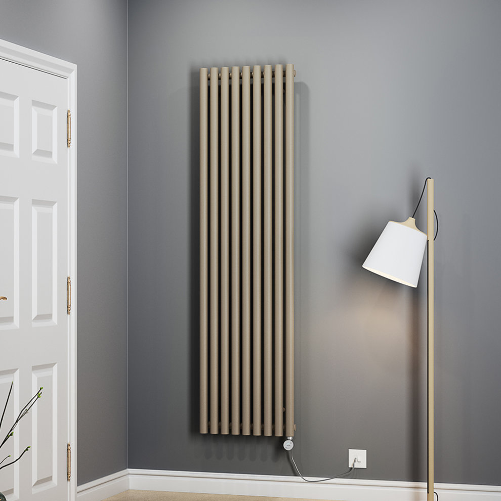 Terma Rolo Room Quartz Mocha Electric Radiator Bluetooth 1000W 1800 x 480mm - image 4