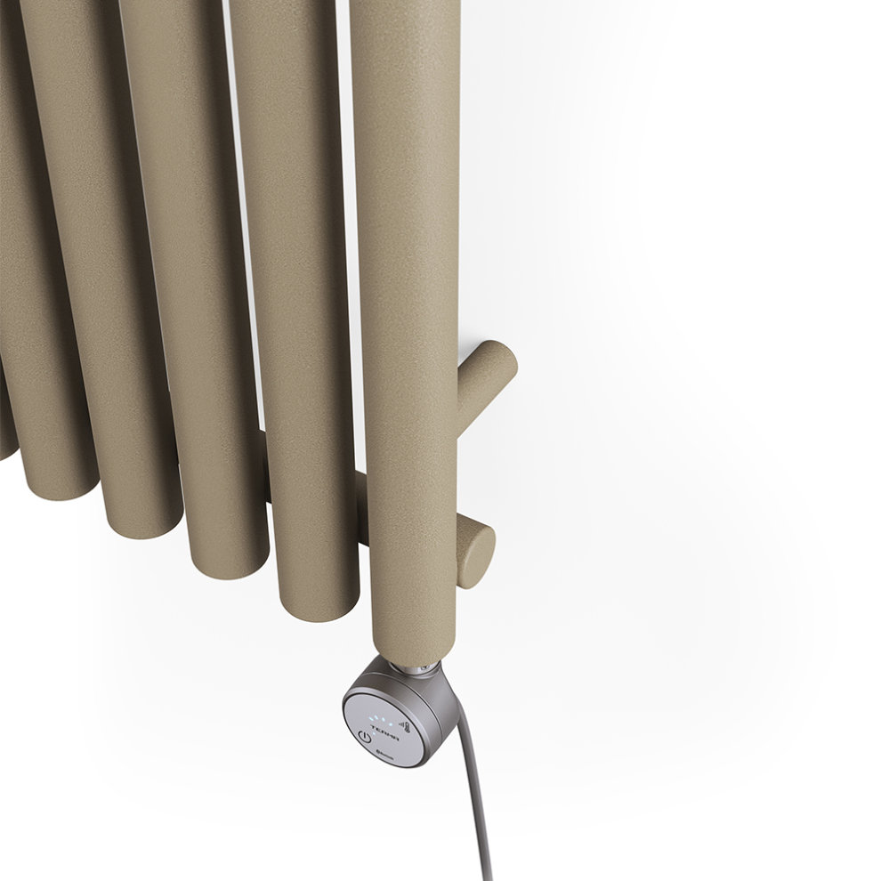 Terma Rolo Room Quartz Mocha Electric Radiator Bluetooth 800W 1800 x 370mm - image 3
