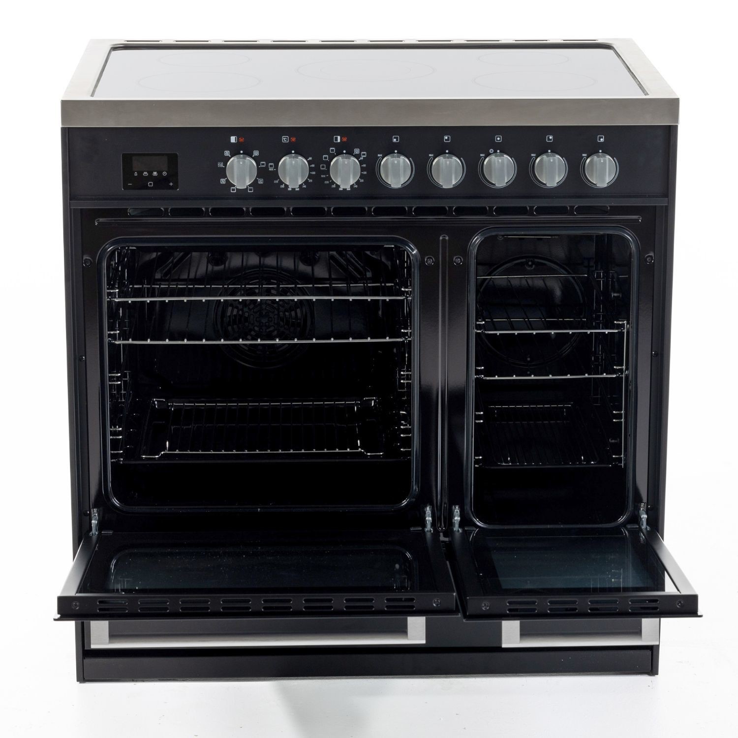 Tesla T90DCRCB 90cm Double Cavity Ceramic Black Range Cooker - image 4