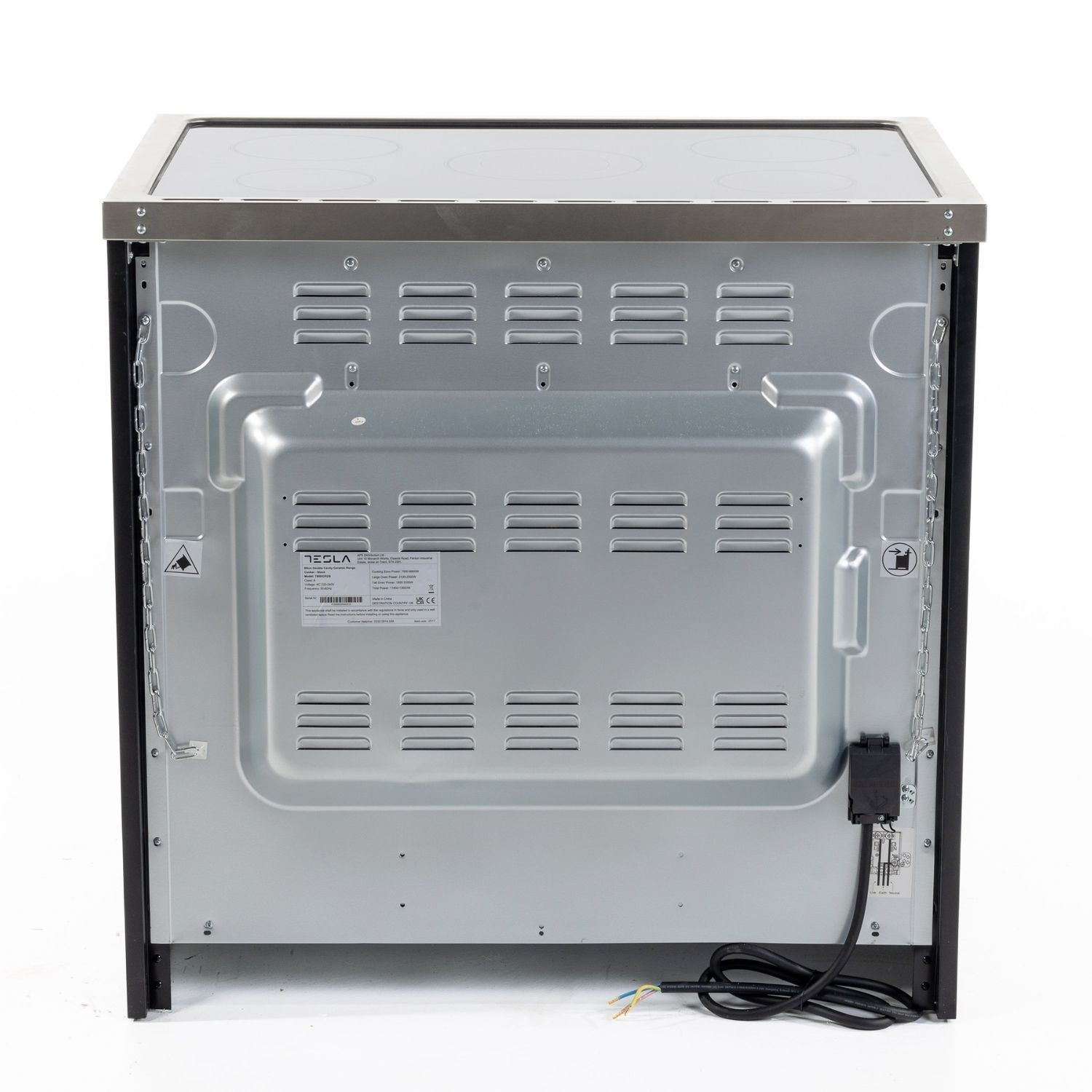 Tesla T90DCRCB 90cm Double Cavity Ceramic Black Range Cooker - image 5