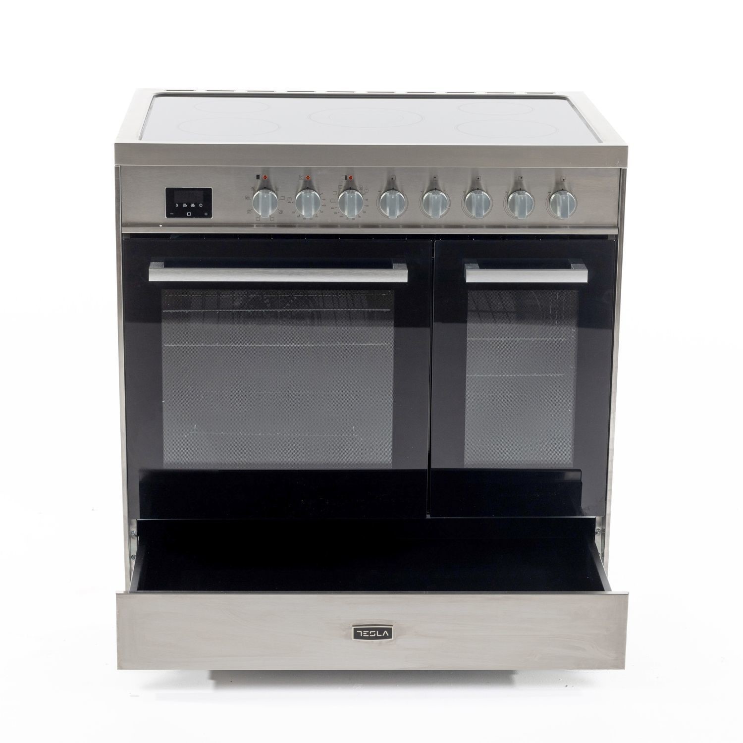 Tesla T90DCRCSS 90cm Double Cavity Ceramic Stainless Steel Range Cooker - image 3
