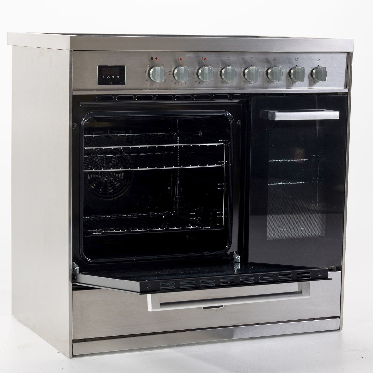 Tesla T90DCRCSS 90cm Double Cavity Ceramic Stainless Steel Range Cooker - image 4