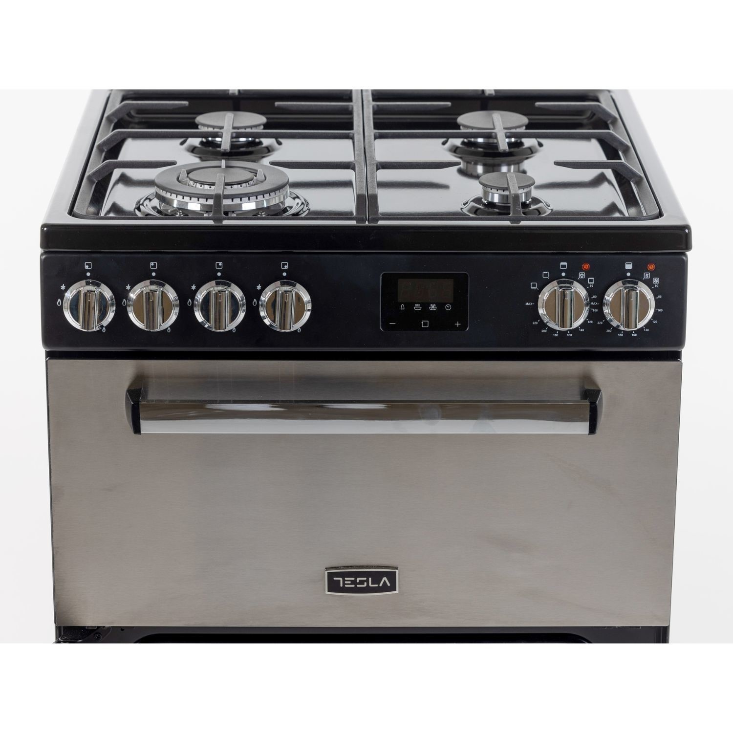 Tesla TMRDF60SS 60cm Double Cavity Dual Fuel Mini Stainless Steel Range Cooker - image 4
