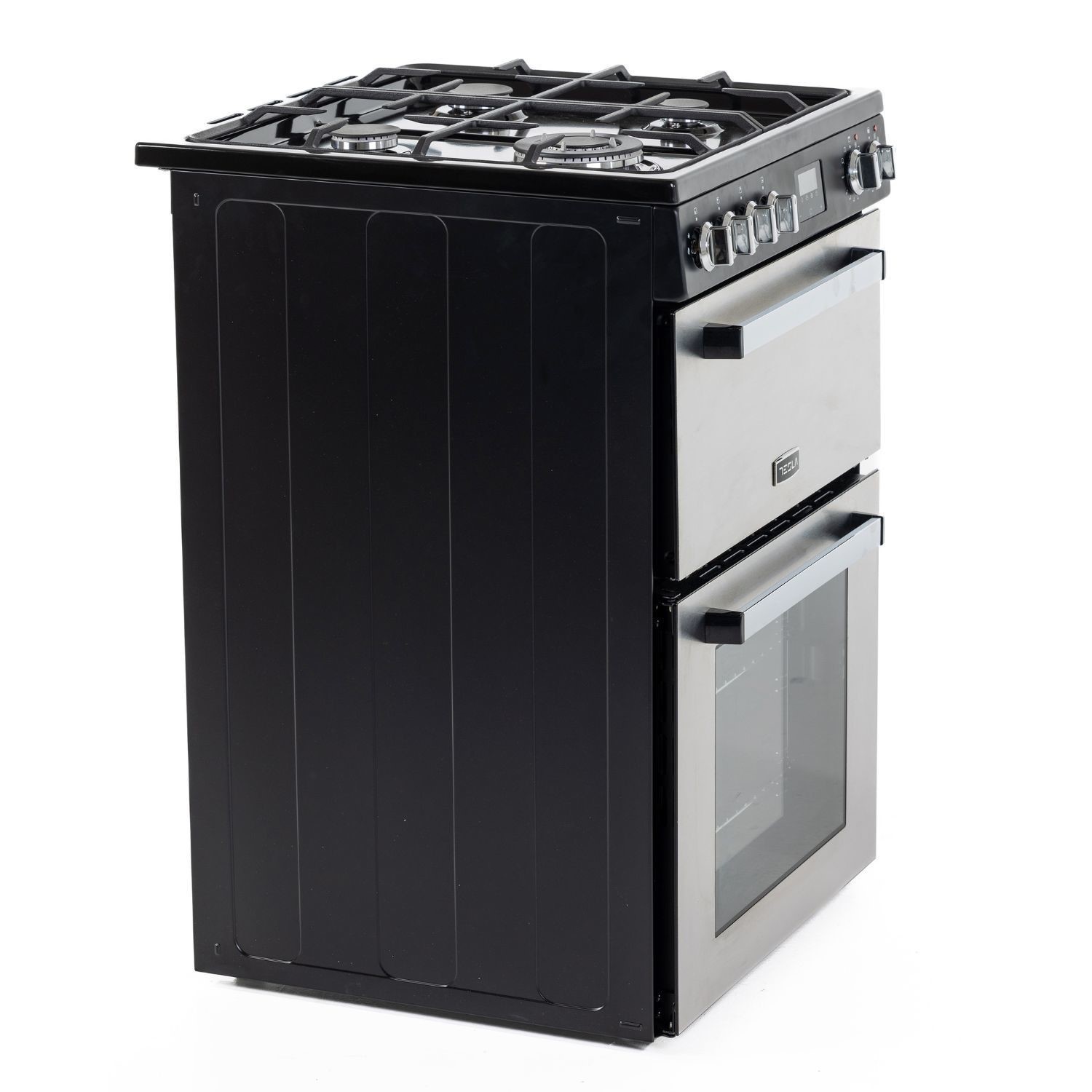 Tesla TMRDF60SS 60cm Double Cavity Dual Fuel Mini Stainless Steel Range Cooker - image 5
