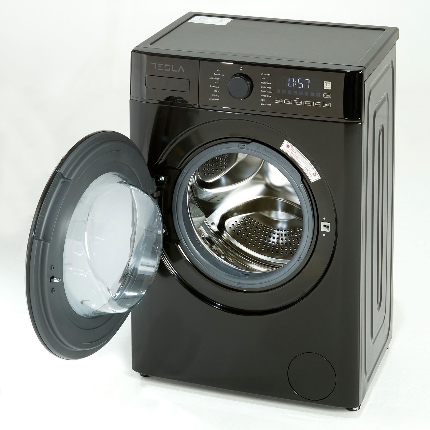 Tesla TWM81400B 8KG 1400RPM Slim Depth Black Washing Machine - image 2